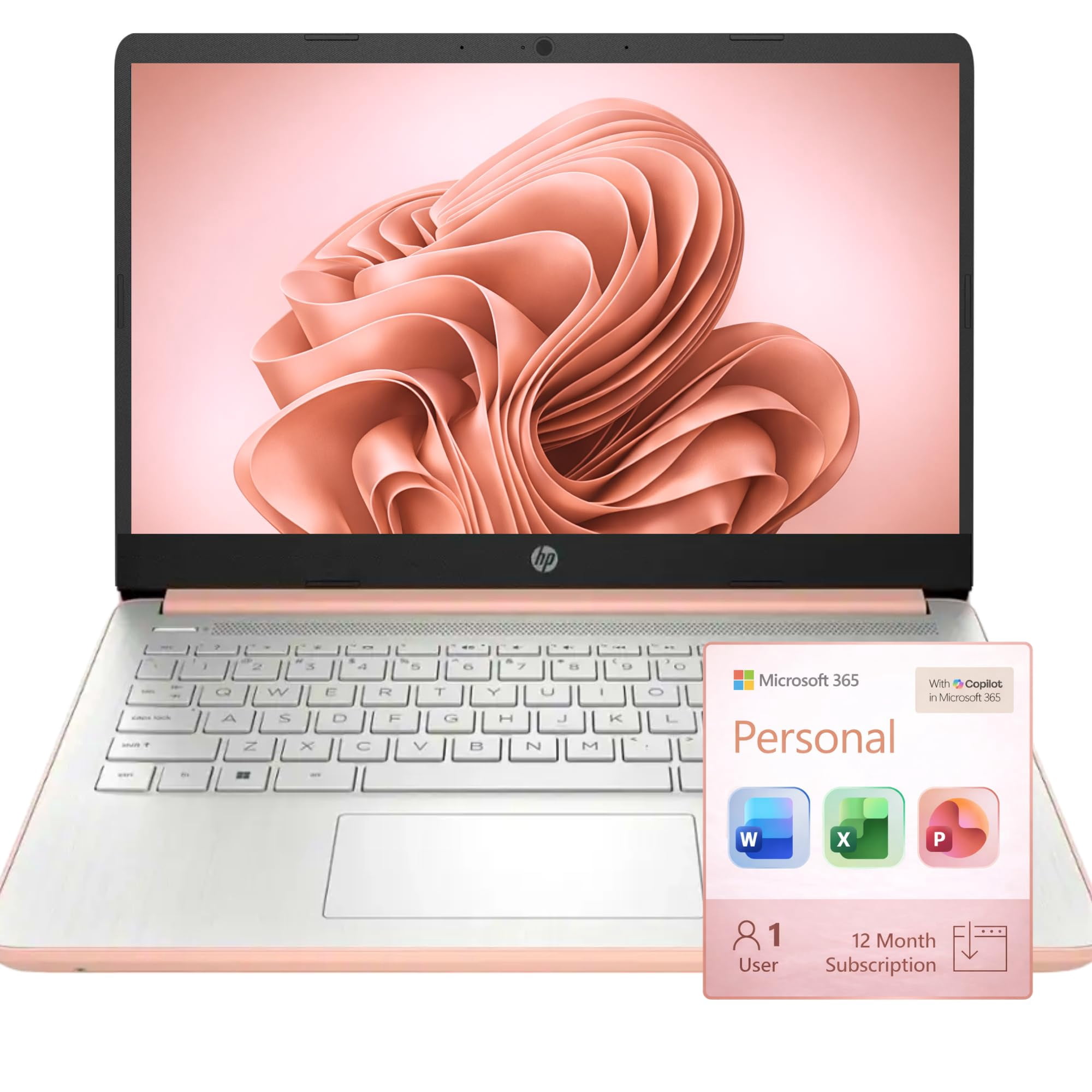 Ordenador Portátil Hp Ultrabook De 8 Gb De Ram Y 1,1 Tb De Almacenamiento, Windows 11, Oro Rosa