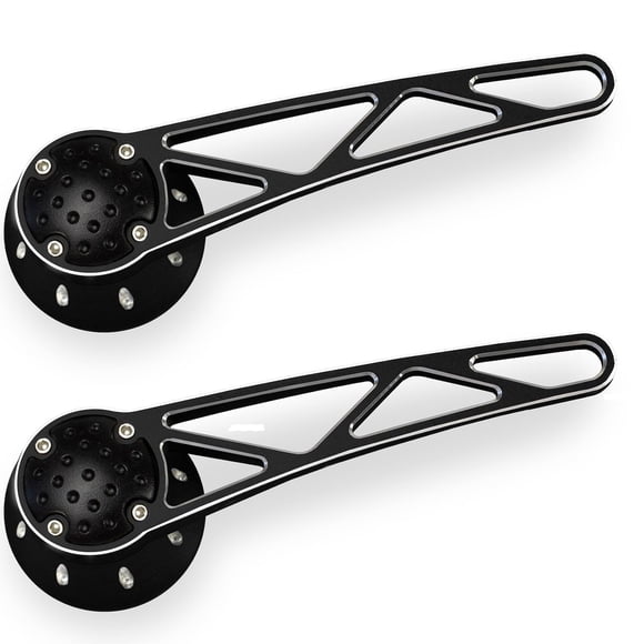 Manilla de puerta Clayton Machine Works PT-402 negra, paquete de 2