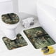 thumbnail image 4 of Los muertos vivientes-theme 4-Piece Shower Curtain Set with Rugs, Waterproof Bathroom Decor Set Includes Bath Mat, U-Shaped Rug, Toilet Lid Cover and Curtain with Hooks, 4 of 6