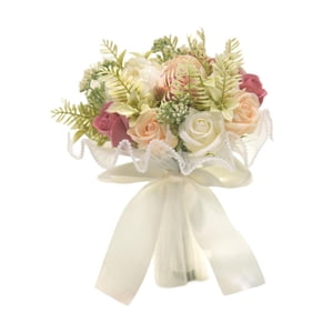 Magideal - Ramo De Boda Nupcial Flores Artificiales Flor Centro De Mesa Florales Decorativas Para La Celebración Fiesta De La Decoración De La Mesa De Comedor Color D