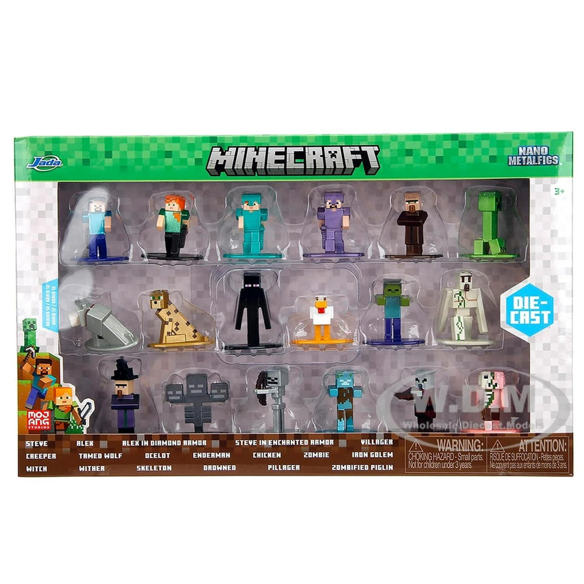 Set 20 Minifigure Marvel Jada Toys Die-Cast - 4 Cm - Personaggi Vari (Iron Man, Venom, Hulk...)