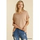thumbnail image 2 of Top Corto Transparente con Mangas Dolman, Escote Redondo y Abertura Lateral, 2 of 10