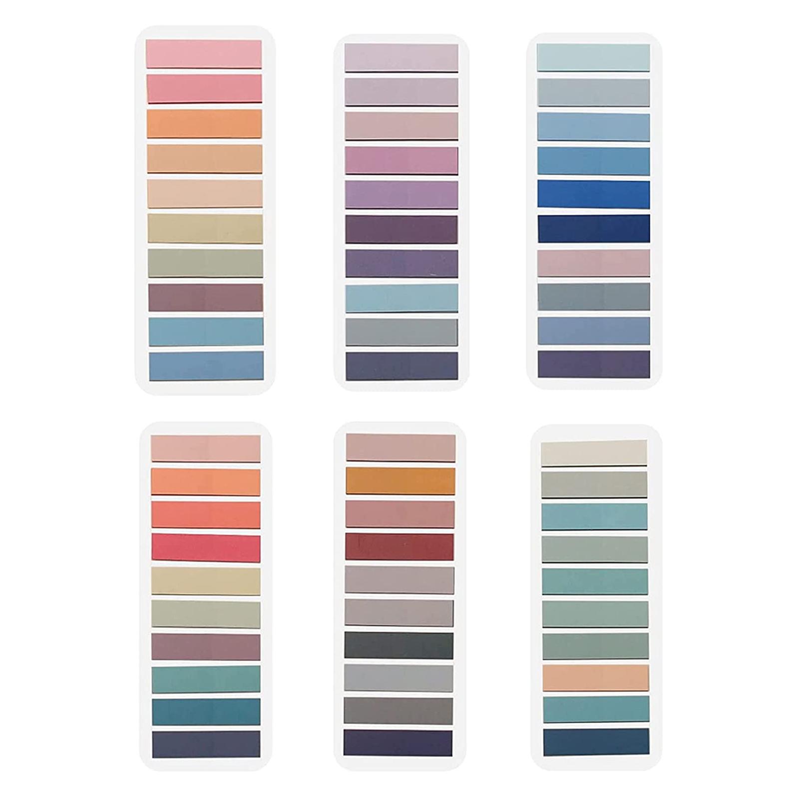 Ioensy - 6X Notas Adhesivas Marcadores Planificador Pegatinas Para Archivos Diarios Carpetas