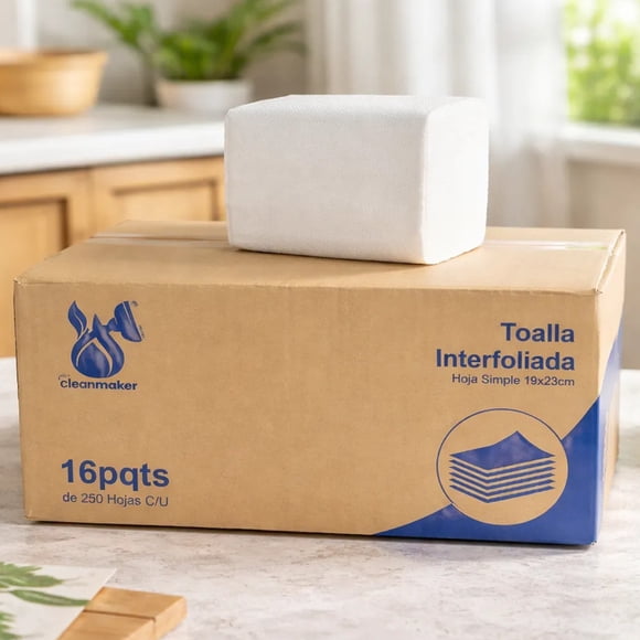 Toalla Interfoliada H/s 19x23cm 16 Pqte X 250 Hojas C/u