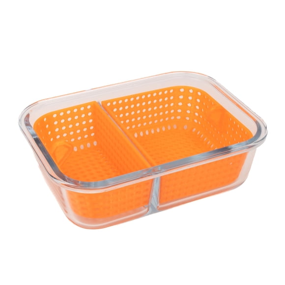 Estación de Limpieza 420 Trinkets Dual Dunk Iso Soak Grande Naranja