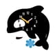 thumbnail image 2 of Reloj De Pared Sin Tictac, Fácil De Leer, Con Dibujos Animados, Bonito, Para Apartamento, Escuela, Oficina, Ballena, 2 of 5
