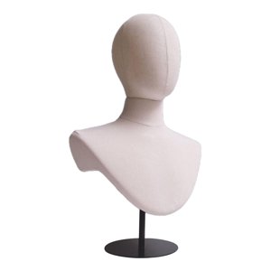 Ioensy - Expositor De Sombreros Con Base De Metal, Cabeza De Maniquí Moderna Para Peluquín, Gorra, Gafas Y Base Negra.