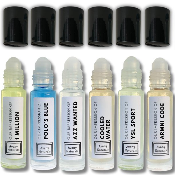 Aceite Corporal de Colonia Avany Naturals 6 Unidades de Larga Duración con Aplicador Roll‑On