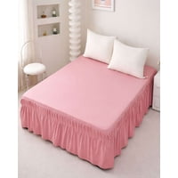 Mylhogar - Faldon De Cama Elasticado Premium 2 Plazas