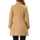 thumbnail image 3 of INSPIRE CHIC Abrigo Clásico de Mujer con Botonadura Simple de Invierno Largo con Bolsillos S Caqui, 3 of 6