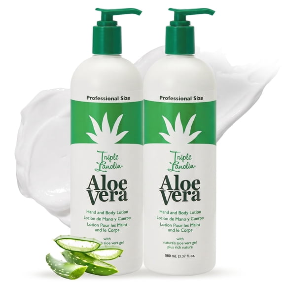 Loción Triple Lanolina 591 ml Aloe Vera - Pack de 2