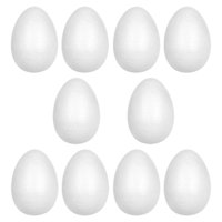 Magideal - Huevos De Pascua, Paquete Artesanal, Juguetes De Pintura, Huevos Blancos En Blanco, Adorno Colgante Para Vacaciones, Pascua, Suministros De Decoración 120 Mm 10 Piezas