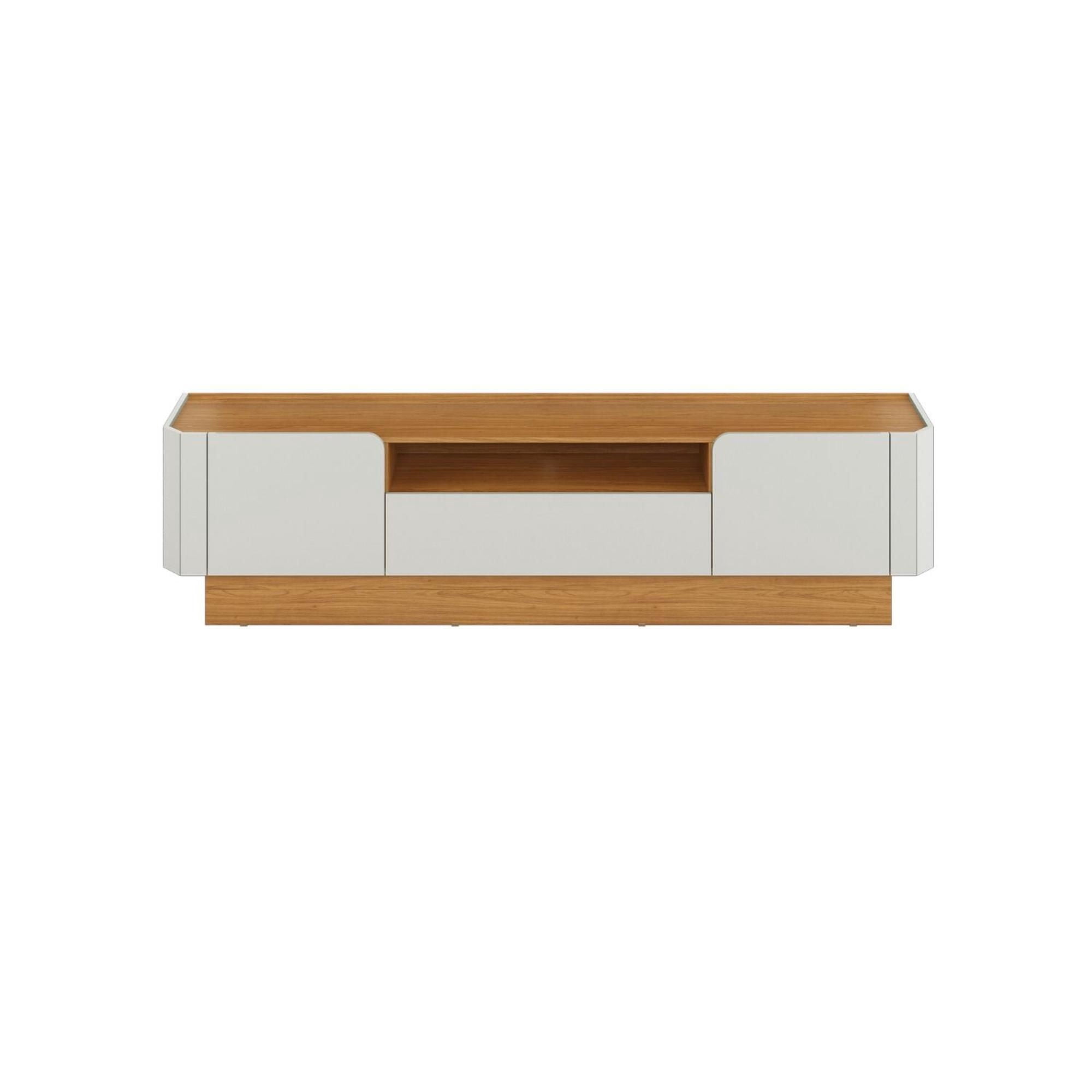Decocasa - Rack 65"" R427 Blanco - Castaño