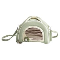 Magideal - Bolsa De Transporte De Viaje Para Hámster, Estuche De Transporte Para Animal Pequeño, Jaula De Transporte Saliente Para Chinchilla, Animal Pequeño Por Verde