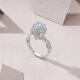 thumbnail image 3 of Anillos de Compromiso de Moissanita de 2 Quilates para Mujer Color D Claridad VVS1 Anillo de Diamante de Moissanita Plata Esterlina 925 Anillos de Boda para Mujer Talla 5-9, 3 of 7
