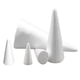 thumbnail image 3 of 5 Uds Conos De Espuma Conos De árbol De Espuma Formas De Cono Blanco Para Centro De Mesa, 3 of 5