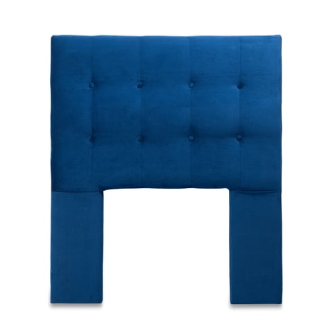 Dgb - Respaldo Cama 1 Plaza Felpa Azul Marino Sevilla Cp