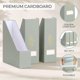 thumbnail image 3 of Porta revistas ZICOTO juego de 3 plegables en verde salvia, 3 of 9