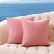 thumbnail image 2 of Paquete de 2 fundas de almohada para exteriores, impermeables, para muebles de patio, decorativas, cuadradas, para jardín, tienda de campaña, sofá, 45,7 x 45,7 cm, 2 of 8