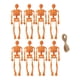 thumbnail image 3 of 8 Minifiguras De Esqueletos Para Fiestas De Halloween En Casa Embrujada, Figuras De Halloween De Color Naranja, 3 of 5