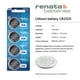 thumbnail image 2 of Pila de litio tipo moneda Renata CR2320 de 3 V, paquete de 12, 2 of 9