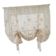 thumbnail image 4 of 46x63inch Flores Bordadas De La Cortina De La Cocina De La Gasa Atada Flores Transparentes (117x160cm), 4 of 5