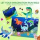 thumbnail image 4 of Kit de arte de aluminio Klever Kits Dinosaur con 120 hojas de aluminio y 140 pegatinas, 4 of 7