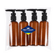 thumbnail image 2 of 4 Pcs Empty Refillable Pump Bottles Plastic Travel Lotion Shampoo Massage Oil Dispensing Bottles Cosmetics Perfume Dispensers, 2 of 3