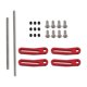 thumbnail image 4 of Parachoques RC De Metal CNC, Barra Parachoques Delantera Y Trasera Para Camiones Trepadores De Control Remoto 1/10, Accesorios DIY, Color Rojo, 4 of 5