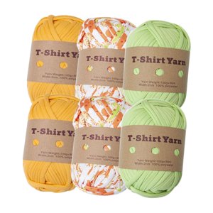 Bothyi - 6 Piezas De Hilo De Tejer Grueso, Hilo De Tejer Suave Para Alfombras, Juego De Bricolaje B