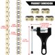 thumbnail image 2 of Cadena para moto DYC 420 Gold, 132 eslabones con rompecadenas, 2 of 6
