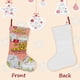 thumbnail image 3 of Calcetines de Navidad Jorge y Marta Lino Blanco 54cm x 38cm, 3 of 5