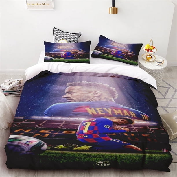 Duvet Cover Star Neymar High-definition Printing Microfiber Material Basketball Enthusiasts Gift Single Double