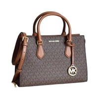 Cartera Michael Kors Womens Sheila Medium Logo Satchel Brown 35S3G6Hs2B847 Mk Pattern
