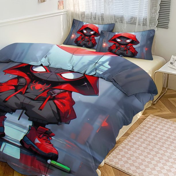 Spiderman Spidey VS 3 Piece Size Bed Set - Includes Comforter & Pillow Shams Bedding Bed Sheets