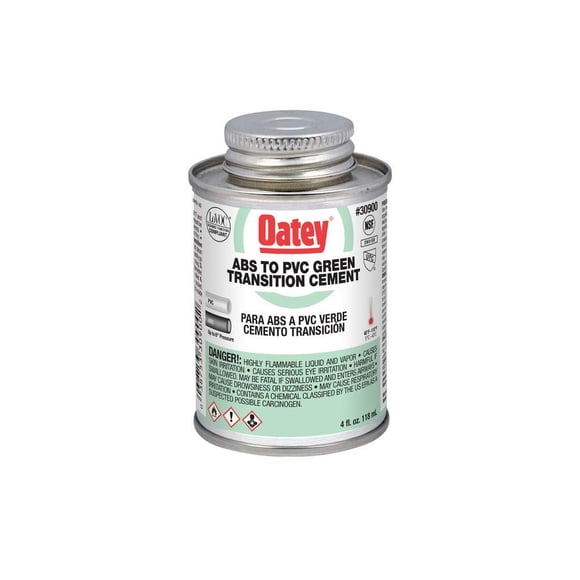 Cemento hidráulico Oatey 30900 verde 120 ml para ABS a PVC