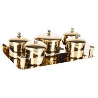 Ioensy - 5 Recipientes Para Lavar Esmalte De Uñas, Para Quitar Esmalte De Uñas Y Monómero Dorado.