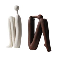 Bothyi - Sujetalibros Decorativos Con Esculturas De Arte Abstracto, Para Estante, Oficina, Decoración Del Hogar, 2 Uds.