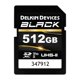 thumbnail image 1 of Tarjeta de memoria SD Delkin Devices 512 GB UHS‑II V90, 1 of 6