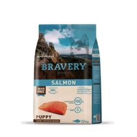 Bravery - Alimento Super Premium Para Perros Cachorros Razas Medianas Y Grandes Sabor Salmón 4 Kg