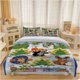 thumbnail image 1 of 3pcs Merry Winter Cartoon Animal Snow Party Themed Bedding Set Duvet Cover and Pillowcase Set Soft and Comfortable, 1 of 5