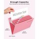 thumbnail image 3 of Carpeta expandible BiuLeon 8 bolsillos A4/Letter rosa – Pack de 2, 3 of 8
