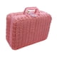 thumbnail image 5 of Maleta Tejida Con Asa, Maleta De Picnic Portátil Para Salidas A Casa, Escritorio, Rosa M, 5 of 5