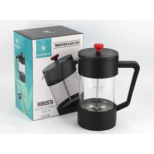 Fantuzzi - Cafetera De Embolo 1 Litro Robusta Vitrex