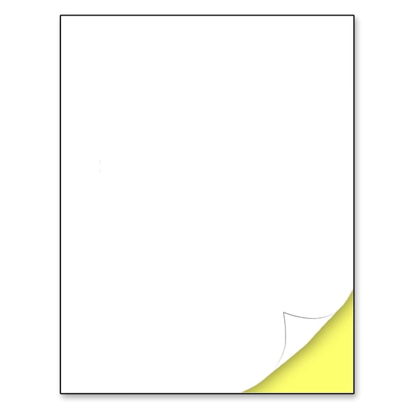 Papel adhesivo TownStix blanco imprimible, 30 hojas, 8,5 x 11