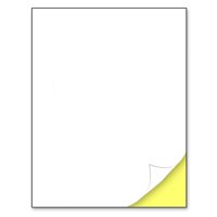 Papel Adhesivo Townstix Blanco Imprimible, 30 Hojas, 8,5 X 11