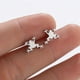 thumbnail image 3 of 1pair Stainless Steel Frog Earrings: Trendy Animal Studs for Men - Perfect Party Gift!, 3 of 4