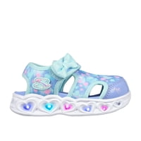 Sandalias Skechers Heart Lights (Luces) Bebes 303250N-Aqmt - Talla 22