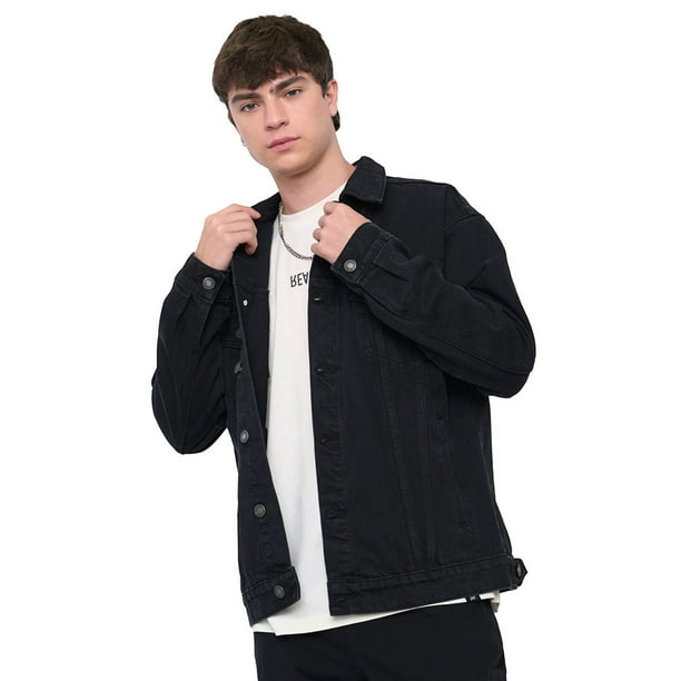 Chaqueta Hombre Denim I Color Negro Corona