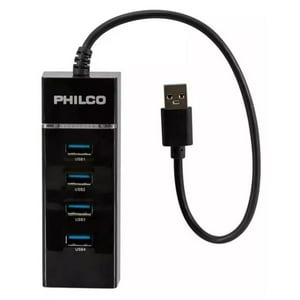 Philco - Hub Usb 3.0 4 Puertos Con Luz